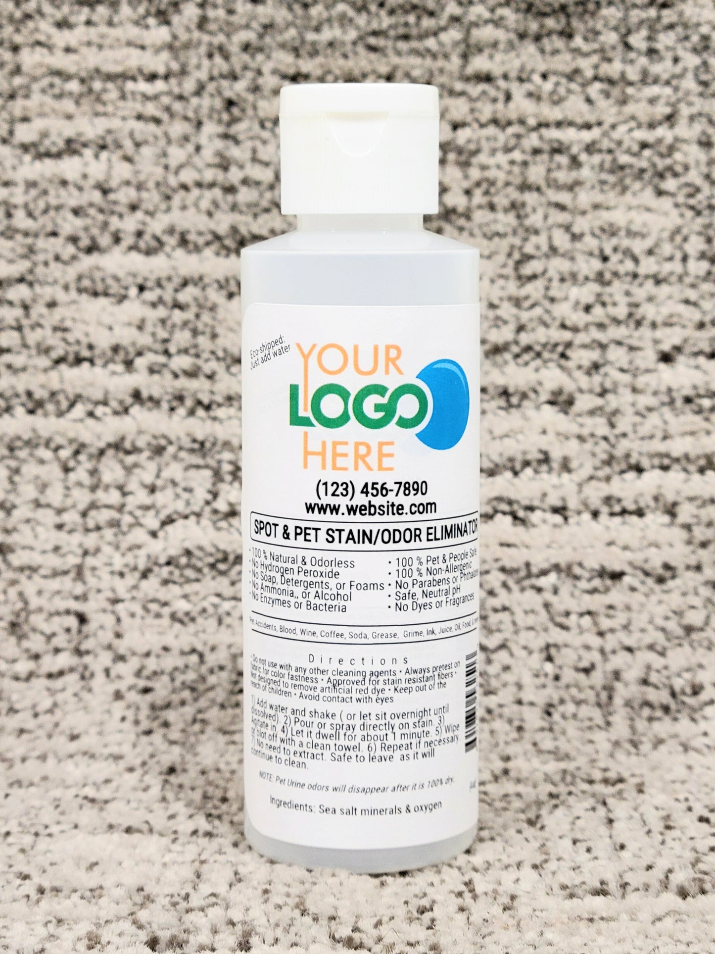 Case of 72, 4 oz flip top bottles (Per bottle: Wholesale $2.50 / MSRP $5) FREE SHIPPING