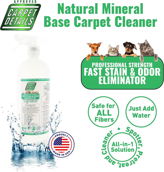 32 oz spray bottle of Carpet Details Stain Remover for Home owners